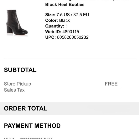 Maison Martin Margiela Black Tabi Heeled Boots - Picture 2 of 3